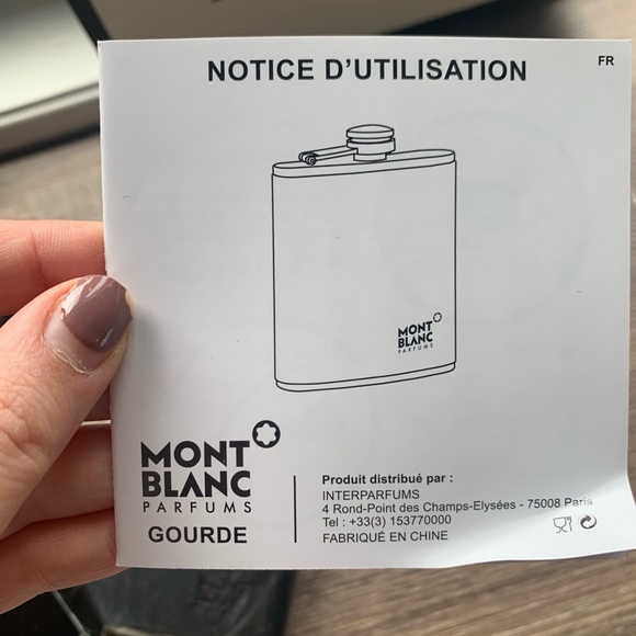 MONT BLANC black and silver flask - Picture 4 of 6